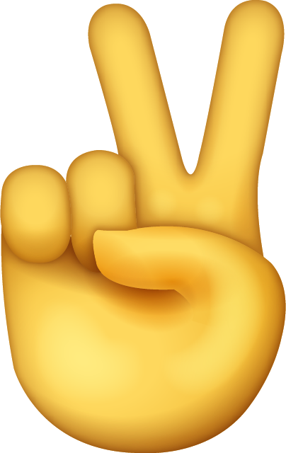 Victory hand Emoji